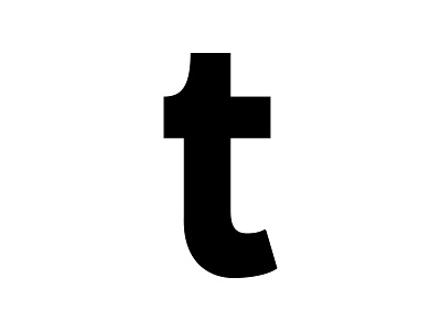 t bw letters t typography