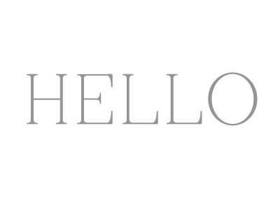 Hello hello lettering letters typography