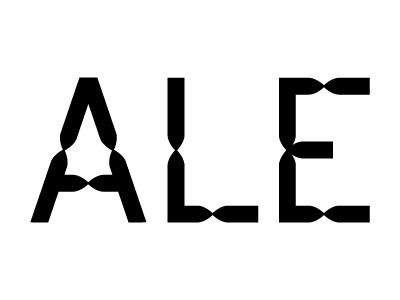 Ale ale black white display typography