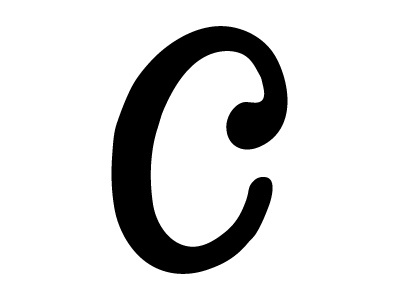 Upper C c display lettering typography