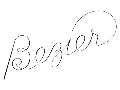 Bezier bezier exercise lettering script typography