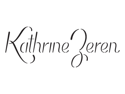 Kathrine Zeren 1 fashion lettering logo wordmark