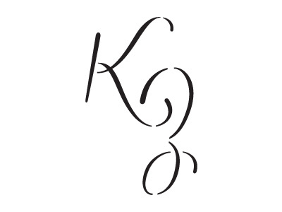 Kathrine Zeren Monogram fashion lettering monogram