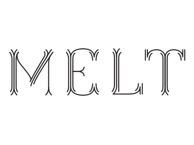 Melt lettering letters melt typography