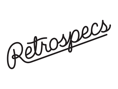 Retroscpecs script typography