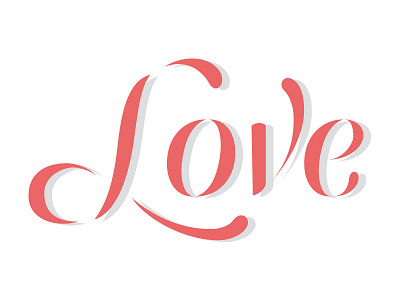 Love letters love rough sketch typography valentines