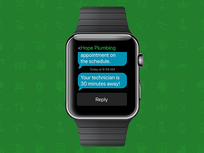 Wearable Notifications / Chat apple watch ui design ux design wearable