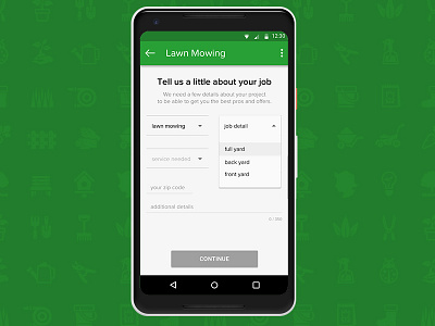 Job Details User Flow mobile design ui design ux design