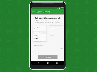 Job Details User Flow mobile design ui design ux design