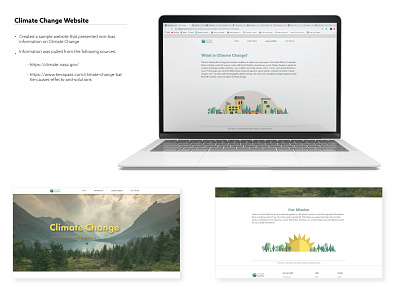 Climate Change Website adobe illustrator color design illustration illustrator typography ui ux vector web