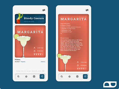 Random Drink Mockup App Design