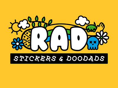 RAD Stickers + Doodads rebrand