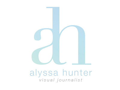 Alyssa Hunter: Visual Journalist bodoni branding helvetica identity design logo logo design type typography