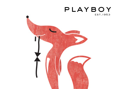 Playboy animal fox illustration playboy texture