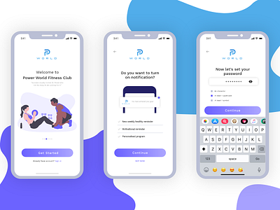 Fitness Mobile UI DESIGN