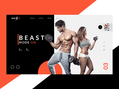 Fitness Web Layout - Concept