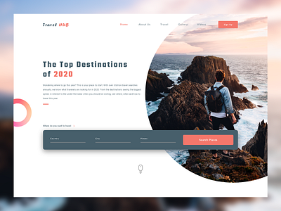 Travel Layout - Concept adobe xd photoshop typography ui design webdesign