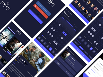 Movie App - Concept design figma mobile app design mobile ui photoshop ui design