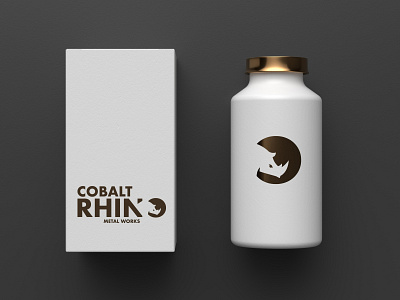 Cobalt Metal Hydro Flask branding design icon illustration logo vector