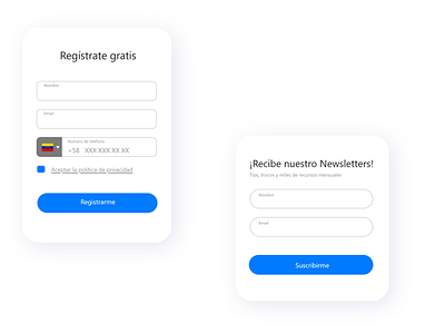 Cards UI Forms / Tarjeta de interfaz de usuario para formularios