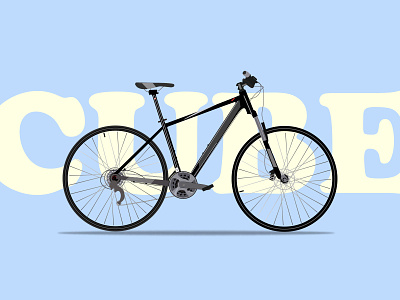 Mountainbike illustration design graphic design illustration vector