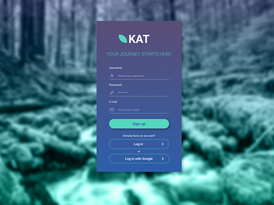 #DailyUI 001 SignUp app challenge daily ui design login signup ux