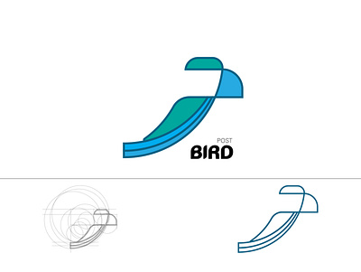 Bird post brand branding email logo logodesign logotype post