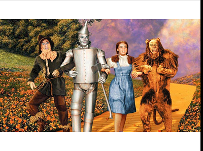 Somewhere there is a cursed image of me art photoshop wizard of oz