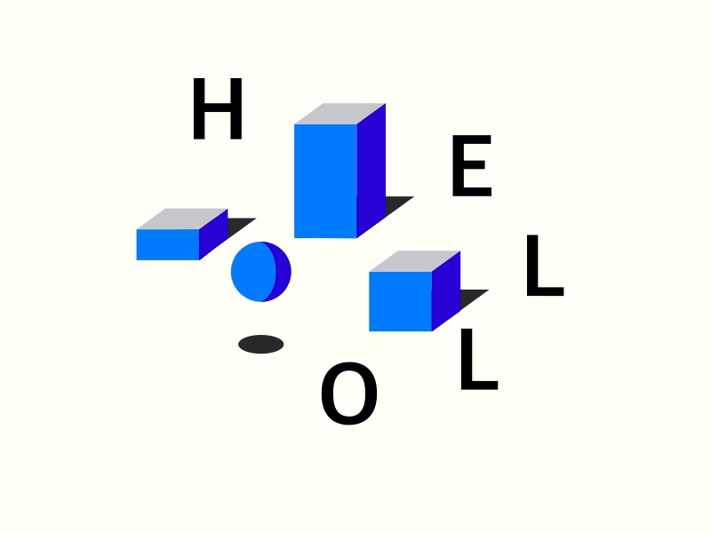 Hello Dribble! animation blue debuts hello hello dribble hellodribbble janis janis rozenfelds seoul