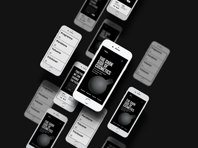 Toxic Web Design - mobile view