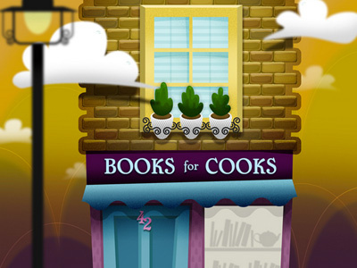Books For Cooks dof illustration shop