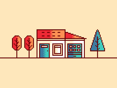 Pixel House illustration pixel pixelart vector
