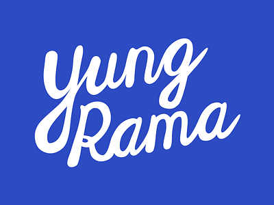 Yung Rama branding flat icon illustration logo