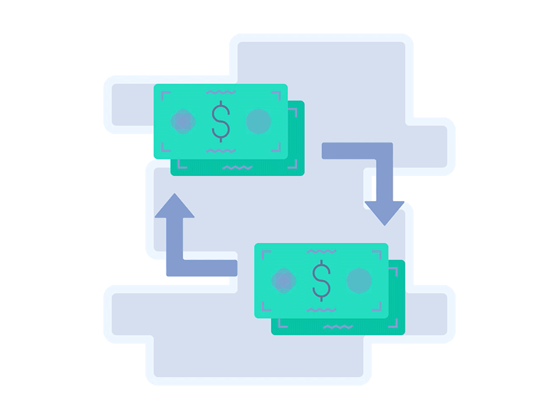 Payment animations icon illustration