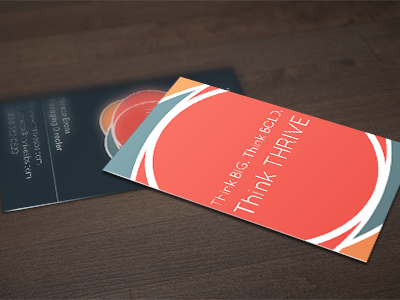 Thrive SBS Business Cards branding business cards colour design freelance graphic design identity logo