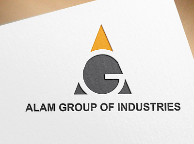 ALAM GROUP OF INDUSTRIES LOGO DESIGN brand branding design golden ratio graphic design illustration logo logo design vector