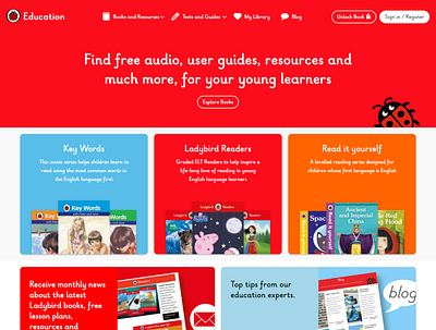 Ladybird Education website redesign bootstrap 3 product design responsive design ux wordpress