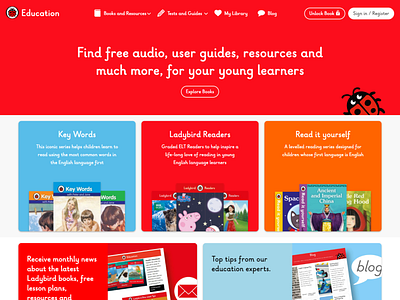 Ladybird Education website redesign