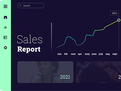 Simple Sale report dashboard design figma ui ux web