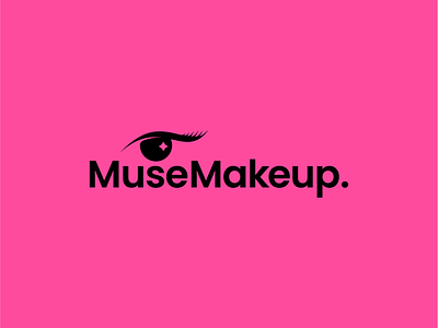 Final logo for MuseMakeup branding icon identity logo logo design logo designer logo inspiration makeup pink typography wordmark