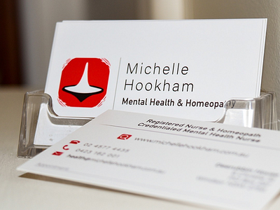 Business cards for Michelle Hookham