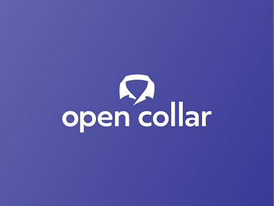 Open Collar Logo icon logo silhouette wordmark