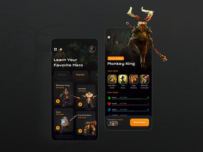 HOTS Builds App by Offdesignarea on Dribbble