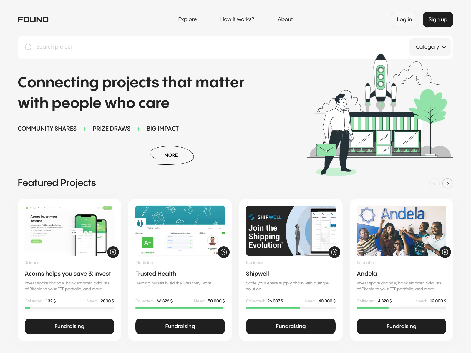 Crowdfunding Website Design