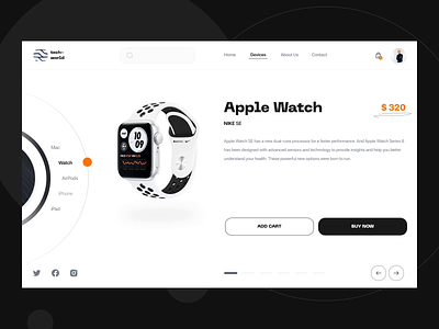 Product page concept animation e-commerce minimal motion graphics product design product page ui web design