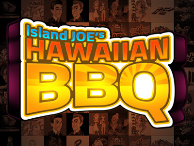 Island Joe's Hawaiian BBQ design harvey lanot lanotdesign logo