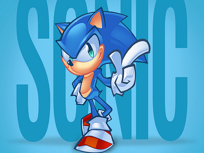 LD Series Post Sonic revised 6 2 harvey lanotdesign logo mascot mascotdesigner philippines sonic sonicthehedgehog