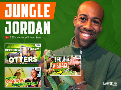 Jungle Jordan Youtube Thumbnail graphicdesign lanotdesign thumbnail youtube