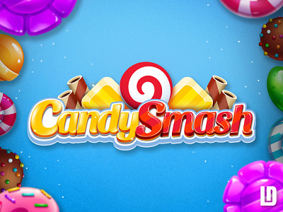Candy Smash game art game design game designer gamedev lanotdesign logo design logo designer