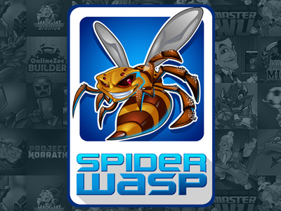 Spider Wasp Logo Design